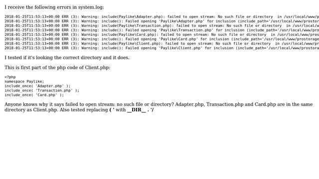 Magento: Magento: include php files in same directory. Failed to open stream смотреть онлайн