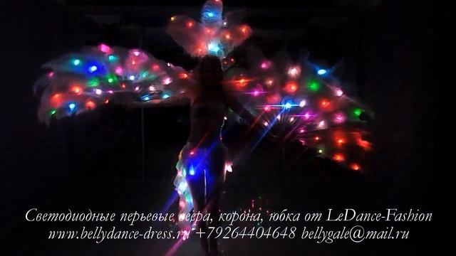 Светодиодные перьевые веера (LEd Fans, Led Costumes) от LeDance-Fashion +79264404648 смотреть онлайн
