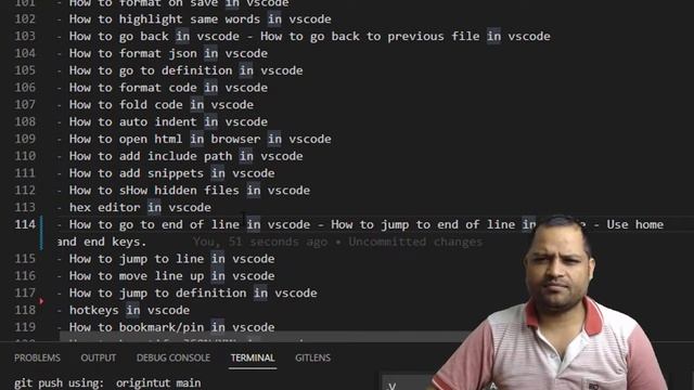 go to end of line in vscode | go to the beginning of line in vscode смотреть онлайн