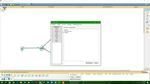 DNS and Web Server using Cisco Packet tracer смотреть онлайн