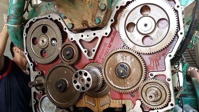 CAMSHAFT CHANGE & RE-TIMING GEAR SITTINGS KTA50 CUMMINS ENGINE 16 CYLINDERS смотреть онлайн