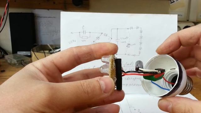 LED ( светодиодная ) лампа своими руками. смотреть онлайн