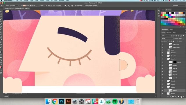 Noise texture illustration (5 steps - making process) смотреть онлайн