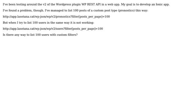 Wordpress: WP API users per page смотреть онлайн