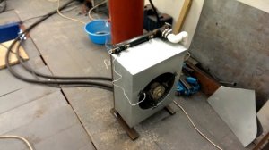 Отопление гаража. Котел из газовой пушки своими руками. Все этапы создания и проверка.