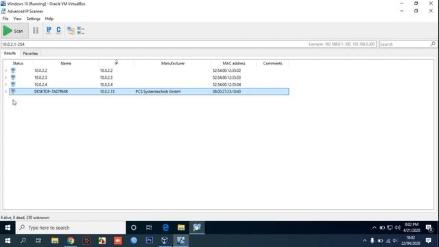 How To Scan Mac Address And IP Address In Network
