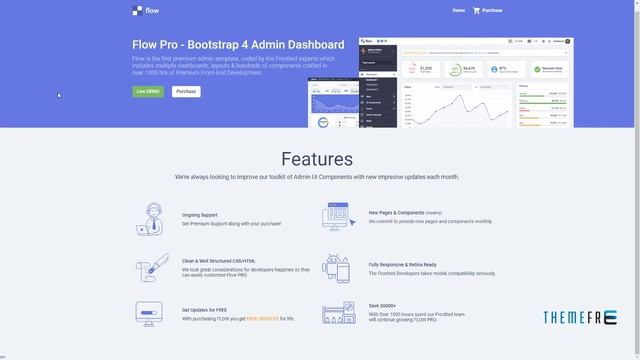 Flow Pro - Bootstrap 4 Admin Dashboard Ricki Elihu смотреть онлайн