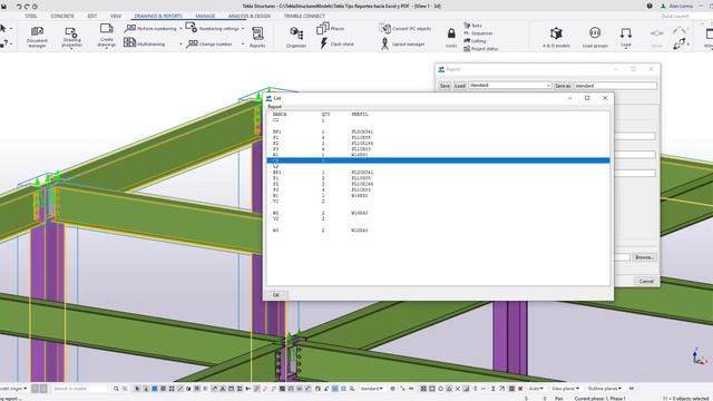 Tekla Tips - Reportes hacia Excel y PDF смотреть онлайн