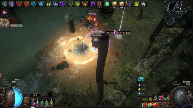 Poe 3.23: Divine Altar on casual Burial Chamber - Aurabot Pov смотреть онлайн