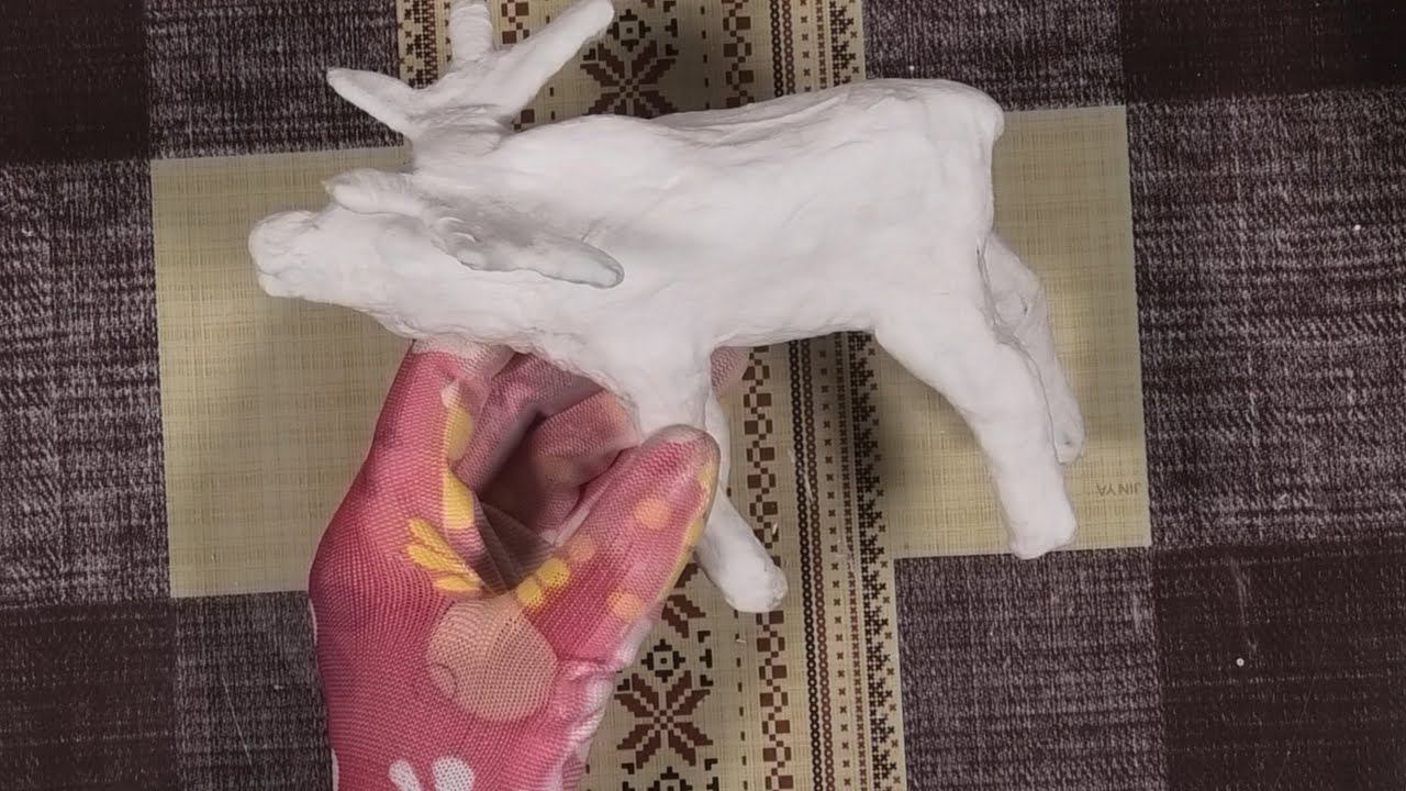 Делаем лося из ваты - Ватная игрушка | DIY смотреть онлайн