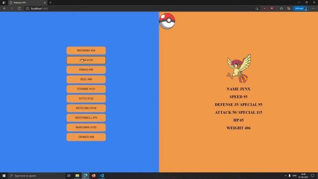 Simple Pokemon API with Flask Frontend and Backend смотреть онлайн