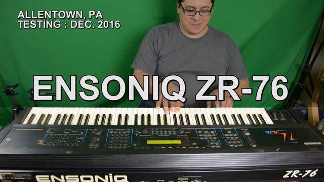 Ensoniq ZR-76 - Sound Demo - Allentown, PA смотреть онлайн