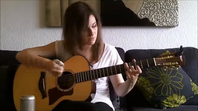 Девушка потрясающе исполняет под гитару Nirvana - Smells Like Teen Spirit смотреть онлайн