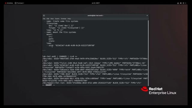 RHCE v8 Practice Session: Use Ansible modules: File systems смотреть онлайн