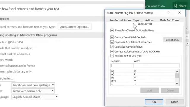 Basic Excel Unit 7.3 Using the Dictionary and Automatic Correction 2017 смотреть онлайн