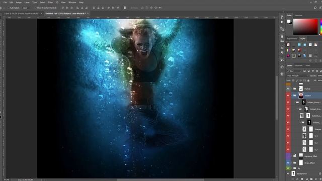 Underground - Photoshop Action Tutorial смотреть онлайн