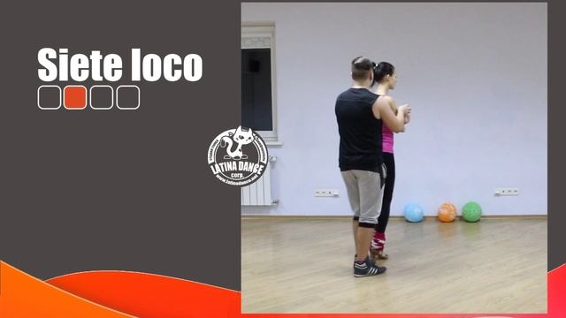 Siete loco - сальса связка средний уровень / Intermediate salsa pattern смотреть онлайн