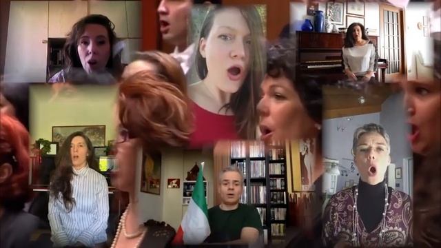 «Fratelli d'Italia», l’inno nazionale (da casa) dell’orchestra della Fenice смотреть онлайн