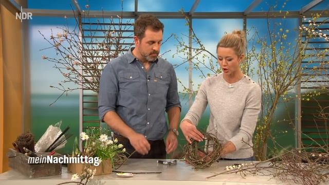 Ostern rustikal Krnze und Nester aus Zweigen смотреть онлайн