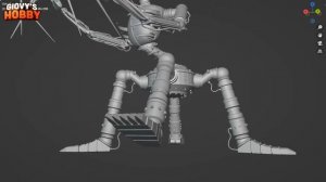 Prototype 1006 Concept Art from Drawing to Sculpture