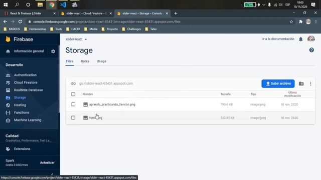 React y Firebase (subir imagen y hacer un slider) смотреть онлайн