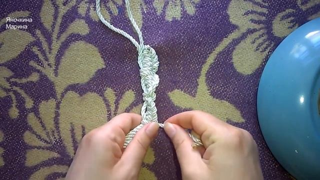 Плетеное колье своими руками. Колье из веревки. Мастер класс | Necklace weaving смотреть онлайн