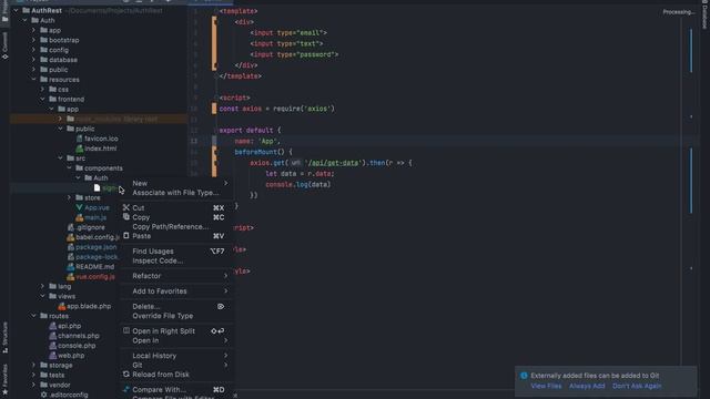 Laravel + vue.cli смотреть онлайн