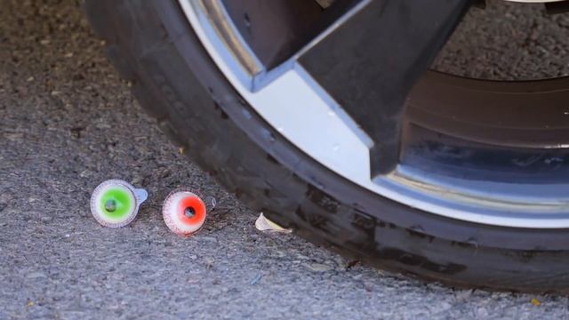 Crushing Crunchy & Soft Things By Car! - EXPERIMENT: HALLOWEEN PUMPKINS Vs CAR Vs FOOD