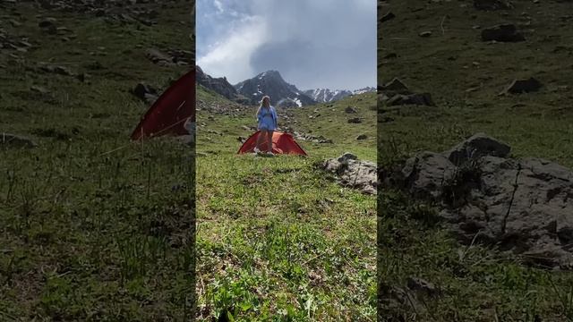 ?️Отдых в Казахстане с прекрасным видом в горах #кочевники #путешествия #казахстан смотреть онлайн