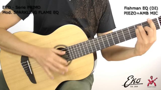 Eko Guitars Primo Sparkling Flame Eq - Audio Test смотреть онлайн