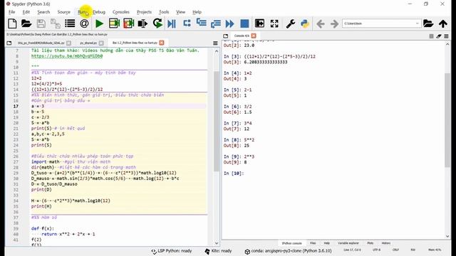 Bai 1 1 Python - Biểu thức và tính toán bằng module Math смотреть онлайн