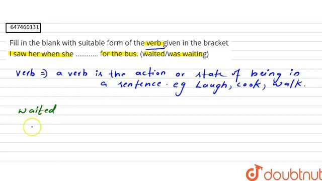 Fill in the blank with suitable form of the verb given in the bracket I saw her when she ……........ смотреть онлайн