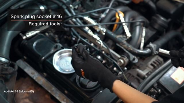 Как да сменим запалителни свещи на AUDI A4 B5 Седан [AUTODOC УРОК] смотреть онлайн
