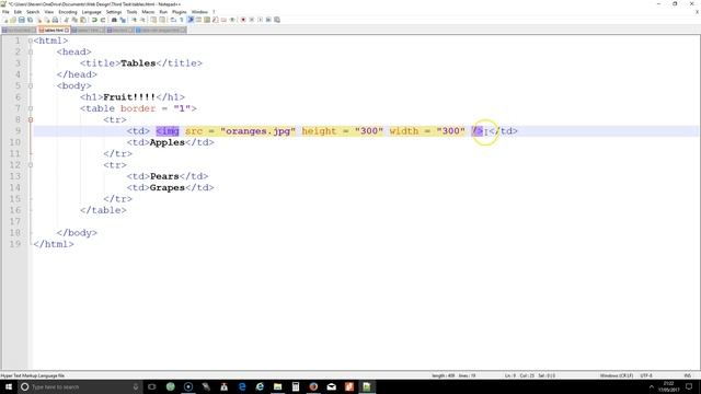 HTML 4 - Tables with Images смотреть онлайн