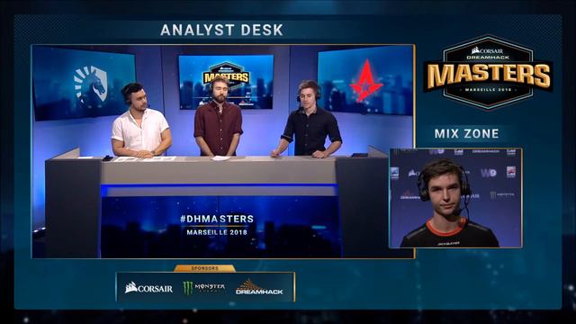CSGO Dreamhack Marseille Interview with Dev1ce after match with Team Liquid смотреть онлайн