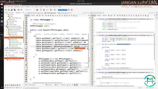 RESPON JAVA PERTEMUAN 7 - MENGERJAKAN TUGAS FORM DATA DIRI ( Controller * & View) Lanjutan смотреть онлайн
