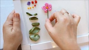 Школа для новичков. Вышивка лентами. Урок 6. Стебель. Веточка. Листик.