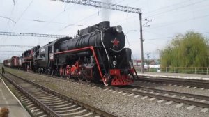 Паровозы Л-0073 и Эр739-99