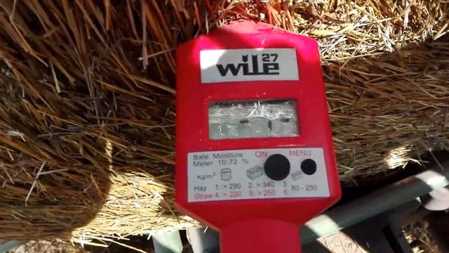 Измеряем влажность сено-соломы при помощи влагомера wile 27 смотреть онлайн