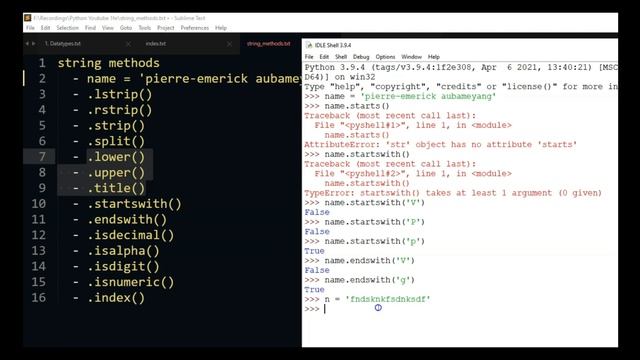 Python3 Strings | Python For Beginners | SavageCamp смотреть онлайн