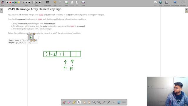 Rearrange Array Elements by Sign | Leetcode 2149 | Weekly Contest 277 Solution | Java смотреть онлайн