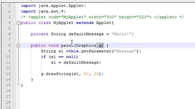 Lecture 55 Parameter passing in an Applet in Java Hindi смотреть онлайн