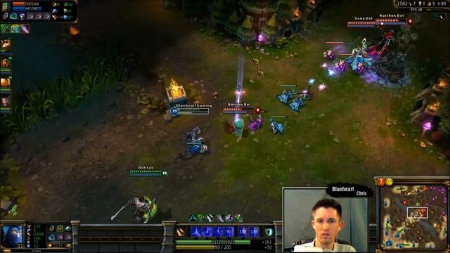 Blueheart LoL: Shen Bot (Intermediate Bot game with my buddy Zorion) смотреть онлайн