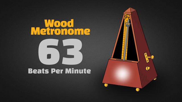 63 BPM Wood Metronome [30 Minuts] смотреть онлайн
