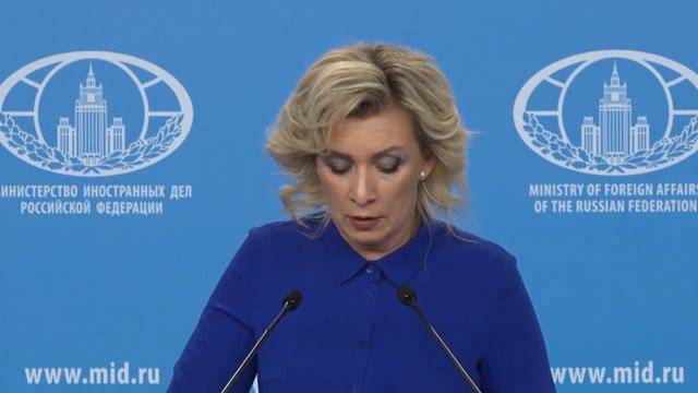 Мария Захарова про "ЕДИНСТВО" Запада и агрессивное давление США на других смотреть онлайн