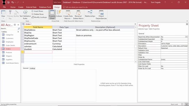 Calculated Field in Access - How to add a calculated field in an Access Table Access 2016 2013 2010 смотреть онлайн
