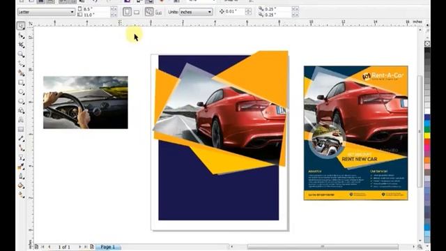Coreldraw X6 Tutorial (Car Flyer Design) by Ahsan Sabri смотреть онлайн