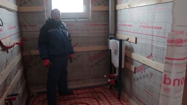 Теплые полы на свайном фундаменте. Канализация. Водопровод. Каркасный дом. "Строй и Живи" смотреть онлайн