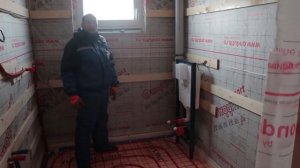 Теплые полы на свайном фундаменте. Канализация. Водопровод. Каркасный дом. "Строй и Живи"