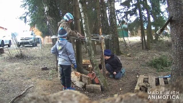 Как построить шалаш из веток смотреть онлайн
